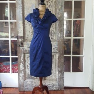 Blue cocktail dress size 4 Adrianna Papell